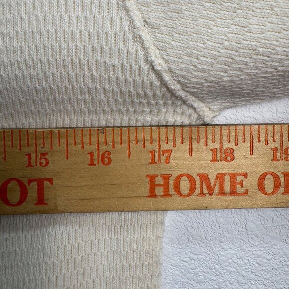 Cold Weather Large Undershirt Lally Mfg. Corp Beige Thermal Long Sleeve Crewneck - Picture 5 of 5